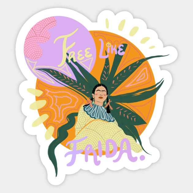 Free Like Frida Sticker by Noisemakers 